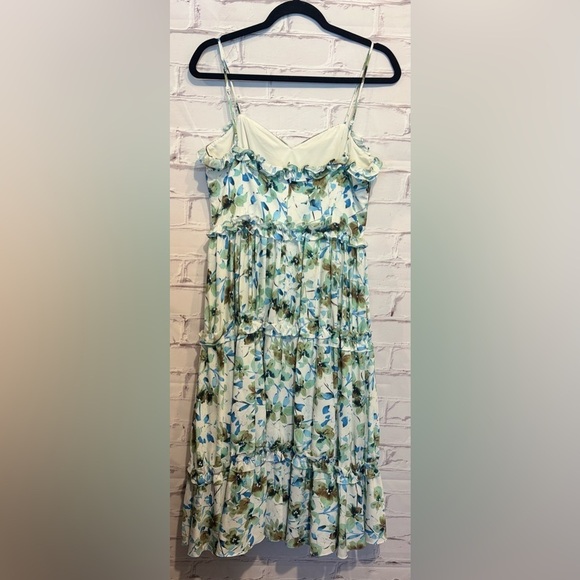 Badgley Mischka Blue Floral Ruffle Trim Dress
Size 8 - Picture 5 of 9